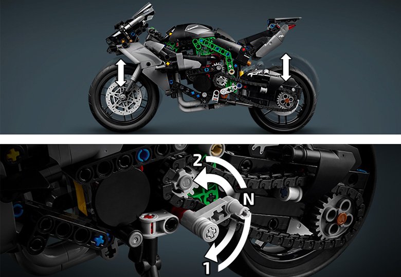 Kawasaki Ninja H2R バイク 42170 | テクニック |レゴ®ストア公式