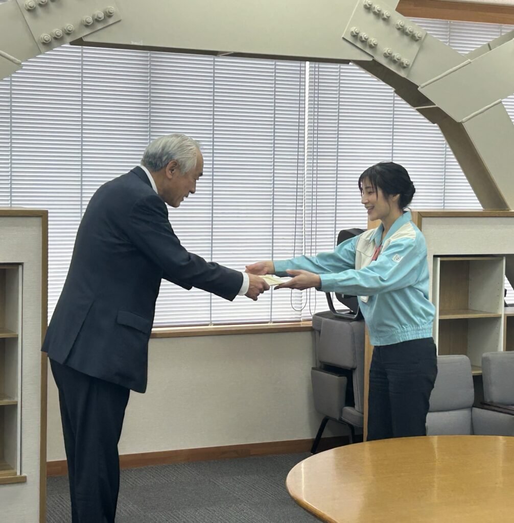 茨城県神栖市の「男女共同参画推進事業者」として表彰されました
