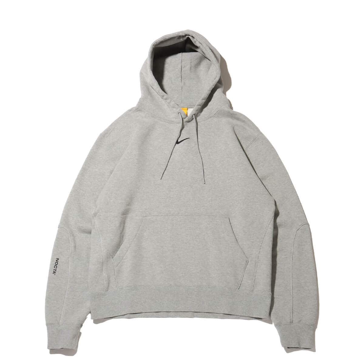 NIKE M NRG NOCTA CS HOODIE FLC DK GREY HEATHER/MATTE SILVER/BLACK