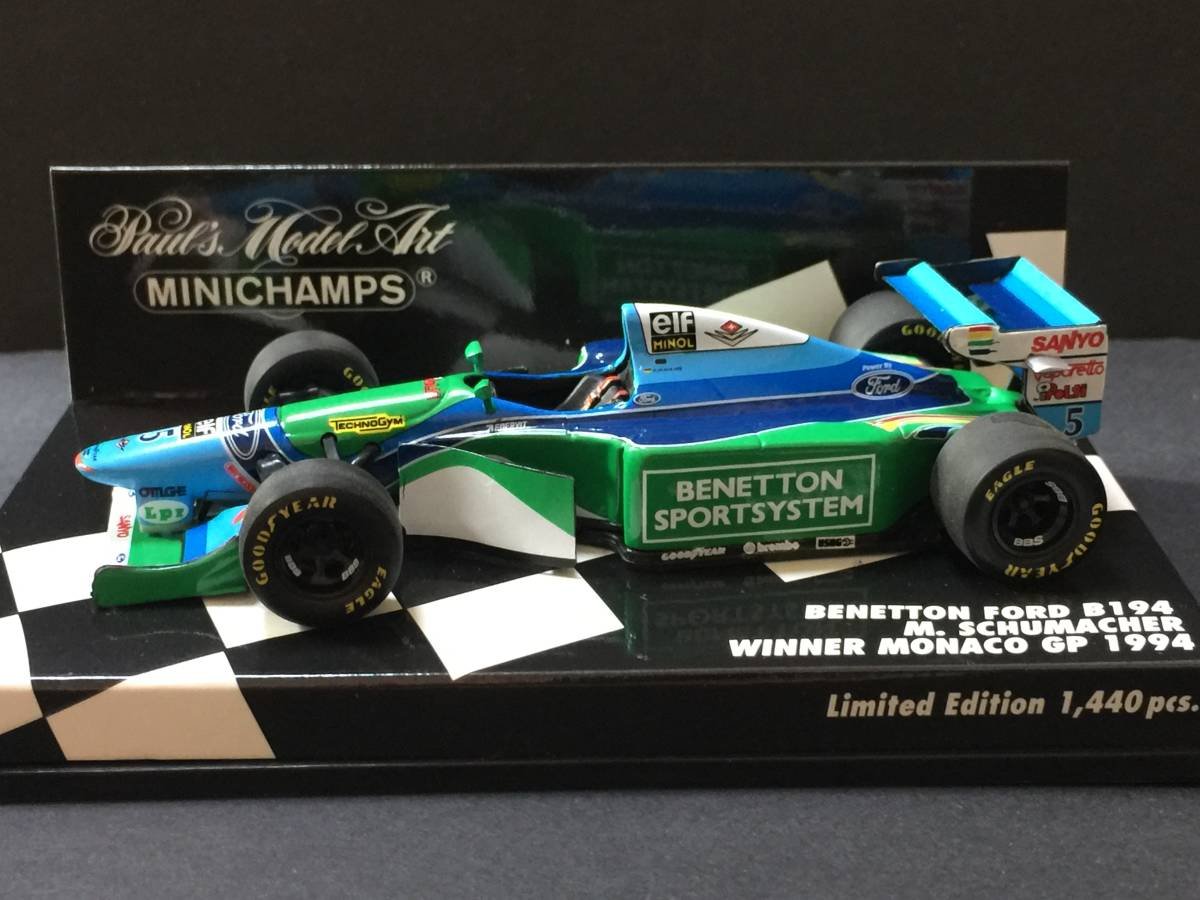 ミニチャンプス BENETTON FORD ベネトン フォード B194 1994 モナコGP