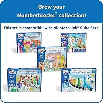 Amazon.com: hand2mind MathLink Cubes Numberblocks 21-30 Activity