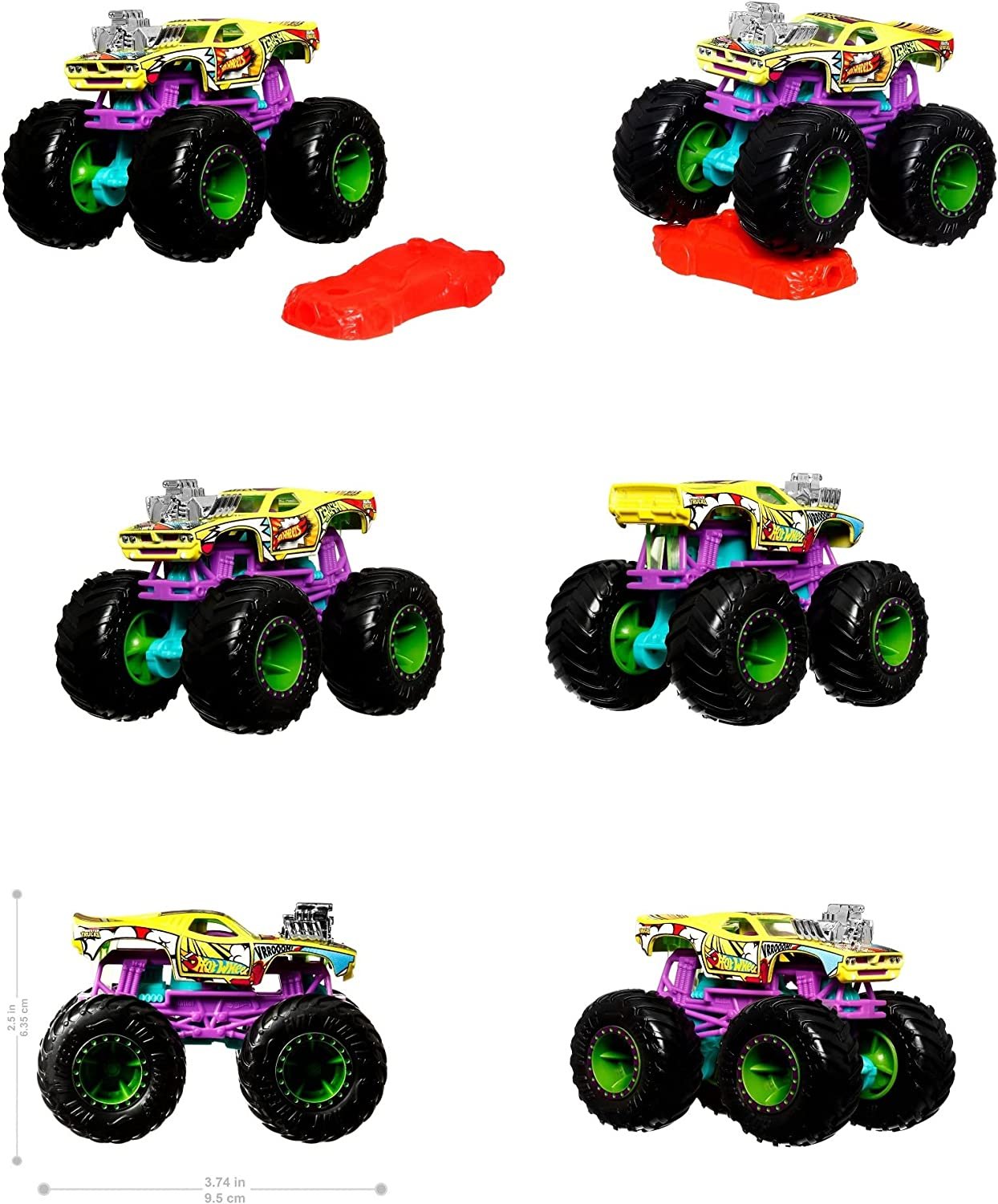 ホットウィール(Hot Wheels) モンスタートラック 1:64 アソート 8台