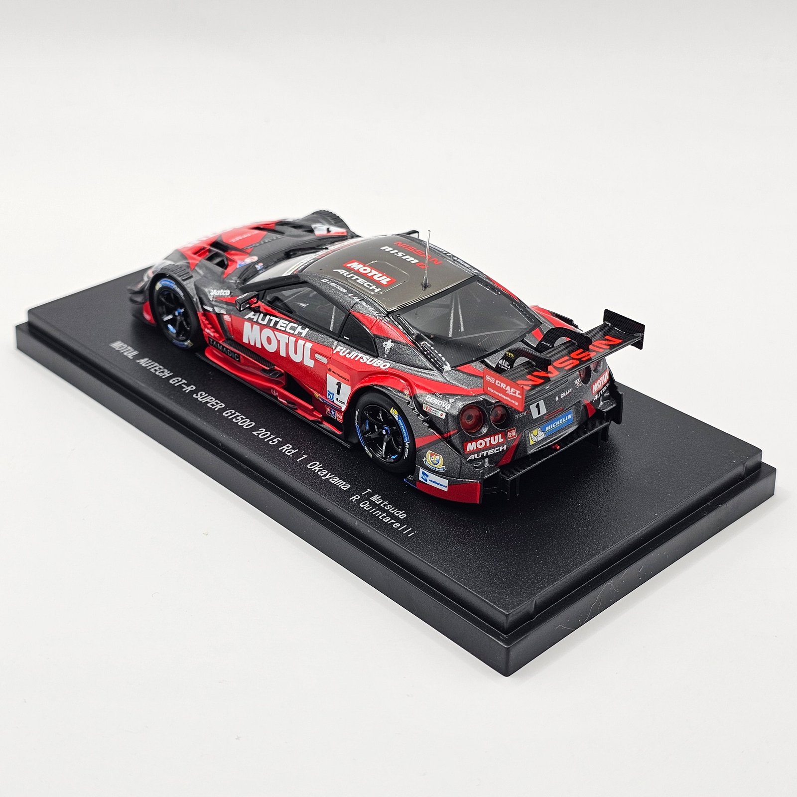 EBBRO Nissan GT-R R35 #1 Motul Autech Super GT GT500 2015 Okayama 1/43