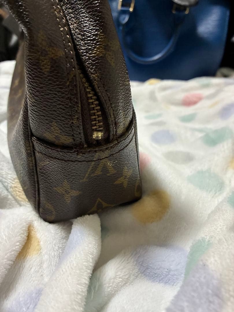 Louis Vuitton ブラウンレザーポーチ 中古・古着通販】LOUIS VUITTON (ルイ ヴィトン) ポーチ ブラウン
