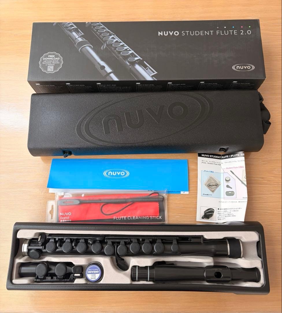 【美品】NUVOスチューデントフルート ブラック 楽天市場】Nuvo プラスチック製フルート スチューデントフルート Ver2