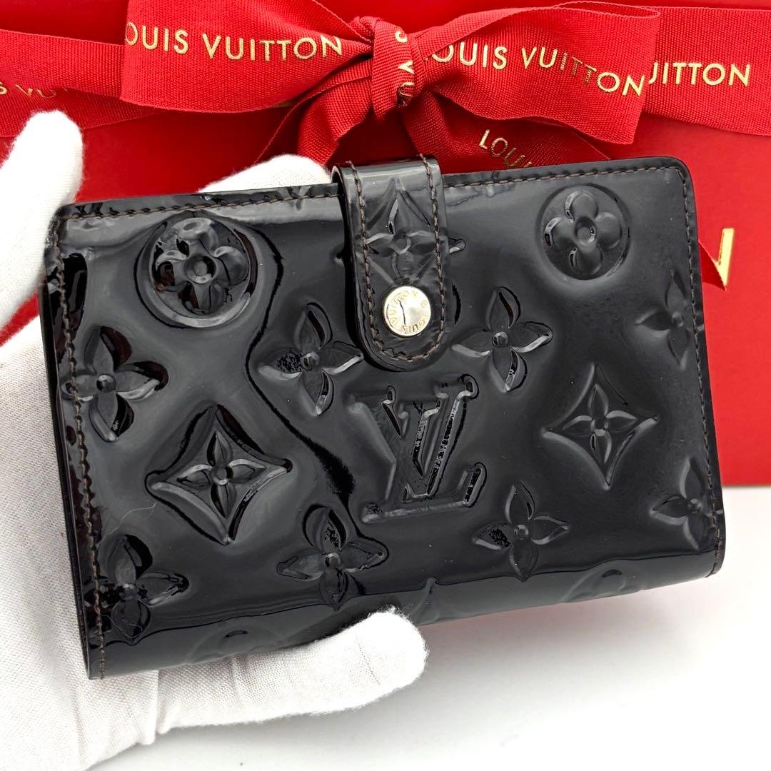 ☆新型☆美品☆ルイヴィトン ポルトフォイユヴィエノワ モノグラムヴェルニ 財布 ルイヴィトンポルトフォイユ ヴィエノワ がま口タイプ 14125