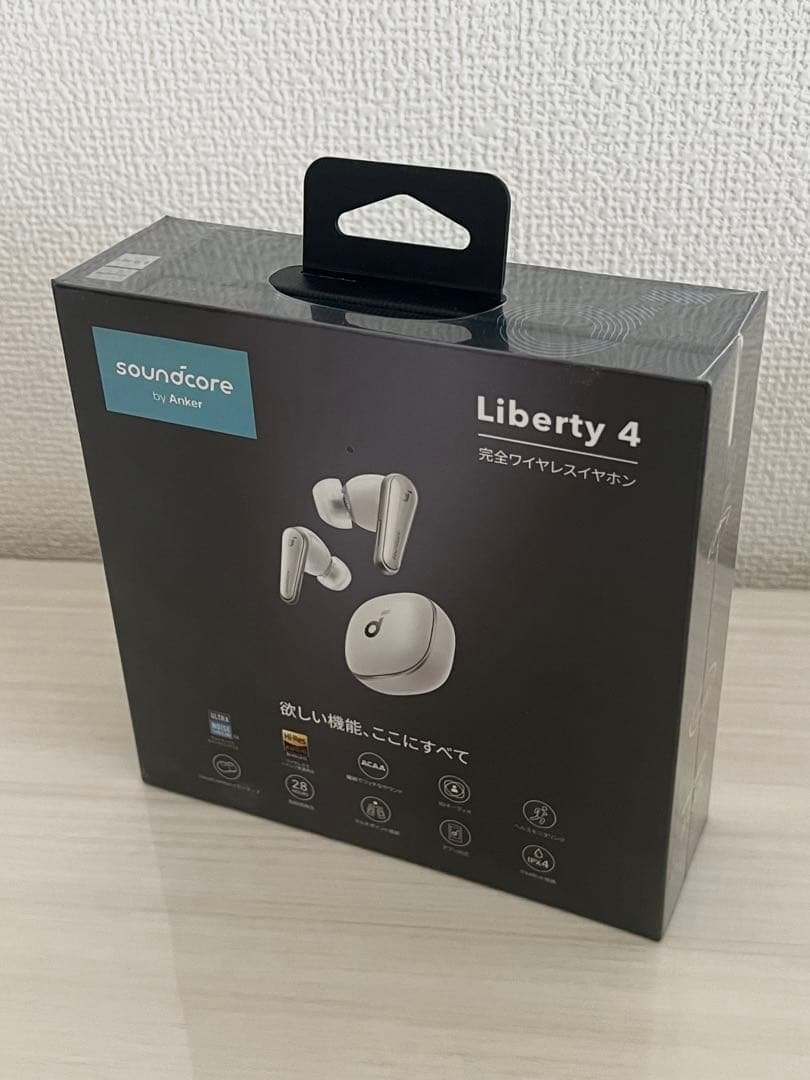 【新品未開封】Anker Soundcore Liberty4 ホワイト Anker（アンカー） 完全ワイヤレスイヤホン【ギフト 対応】Bluetooth