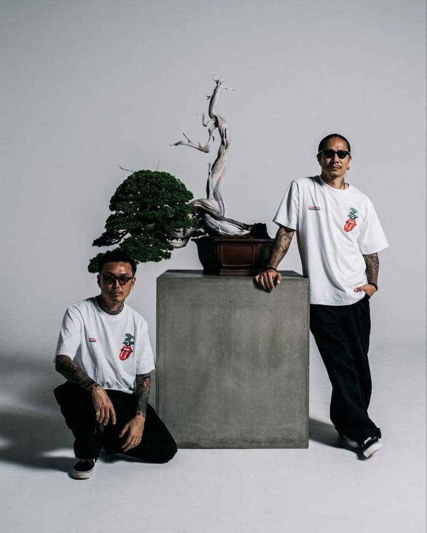 TRADMAN’S BONSAI ローリングストーンズ TシャツXL/ホワイト TRADMAN'S BONSAI ローリングストーンズ TシャツXL/ホワイト TRADMAN'S