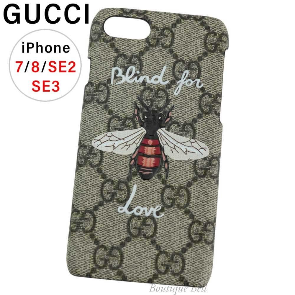 【グッチ】BlindforLove Bee iPhone7/8/SEケース BG 国内即発！グッチ グッチシマ キャット iPhone7/8/SEケース (GUCCI