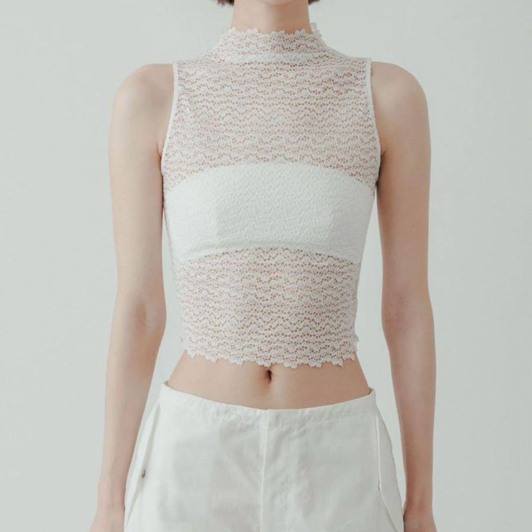 【yo BIOTOP】lace sleeveless top BIOTOP(ビオトープ) / 【ё BIOTOP】lace sleeveless top (トップス